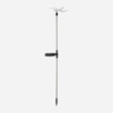 Lampa outdoorowa solarna LED IP44 srebrna WAŻKA - 1