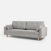 Sofa 3-osobowa rozkładana szara MOSKA - 6