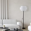 Lampa podłogowa abażur biały CALISTO - 4