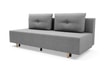 Sofa rozkładana 3-osobowa jasnoszara OTTA BIS - 3