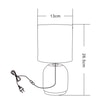 Lampa stołowa nocna czarna 26,5 cm - 2