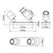 Listwa 2-punktowa regulowane reflektory ARUNI - 5