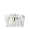 Lampa wisząca glamour złota BACH 41 cm - 3