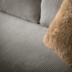 Sofa sztruksowa szara DIEGO - 4