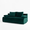 Sofa welurowa butelkowa zieleń ISOLA NEW - 2