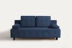 Sofa rozkładana 3-osobowa niebieska ARIEL - 1