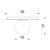 Lampa sufitowa czarna FLAT - 3
