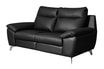 Sofa skórzana 2-osobowa czarna PERLE - 3