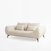 Sofa 2-osobowa kremowa CAVO - 2