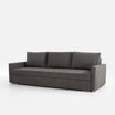 Sofa rozkładana szara MARTI - 2