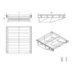Kosz na buty wysuwany antracyt WIRE do szaf ADBOX 50 cm - 3