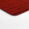 Wycieraczka do butów STRIPES, czerwona, 50x80 cm - 2