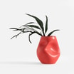 Wazon nowoczesny czerwony 15 cm - 6