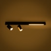 Listwa LED 3-punktowa czarna MANNARI - 3