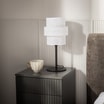 Lampa stołowa abażur biały CALISTO - 2