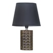 Lampa stołowa z abażurem czarno-zielona 30,5 cm - 1