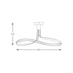 Lampa sufitowa LED czarna VISO - 4