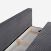Sofa 3-osobowa rozkładana jasnoszara LEMON - 4