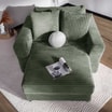 Fotel loveseat zielony NOEMI - 3