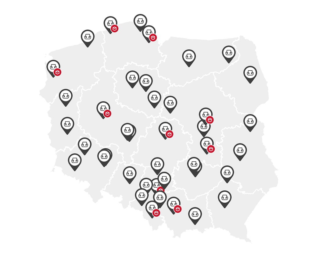 Mapa sklepów