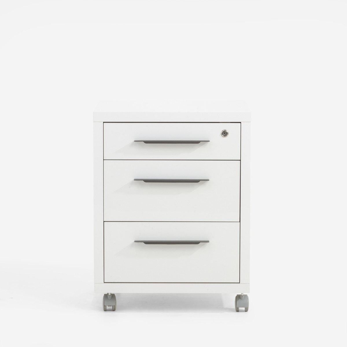 Kontener z szufladami DISEGNO WHITE OFFICE biały połysk