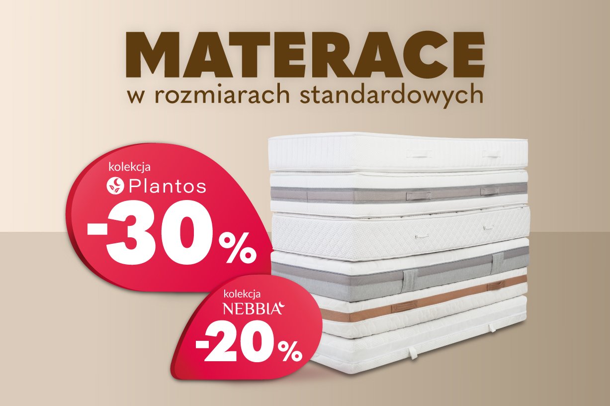 Materace Plantos -30% i Nebbia -20%