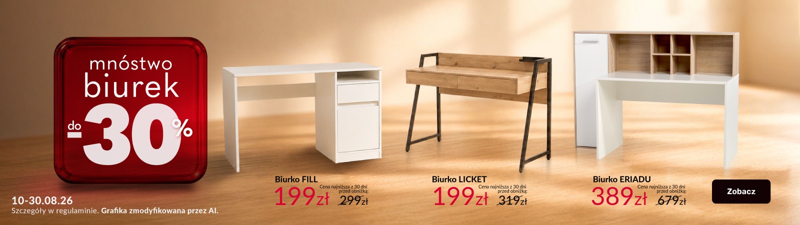 Mnóstwo biurek do 30% taniej   | Agata