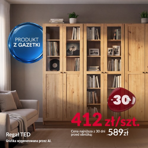 Baner promocyjny: 22% rabatu na fotel Kalar. Promocyjna cena x złotych, cena najniższa z 30 dni przed obniżką x złotych. Promocja trwa od 2 do 19 września 2026 roku. 