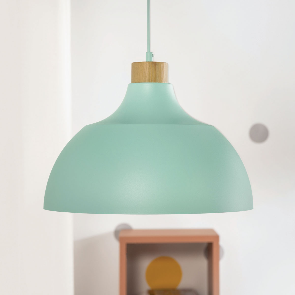 lampa wisząca CAP MINT do pokoju dziewczynki ciepłe światło
