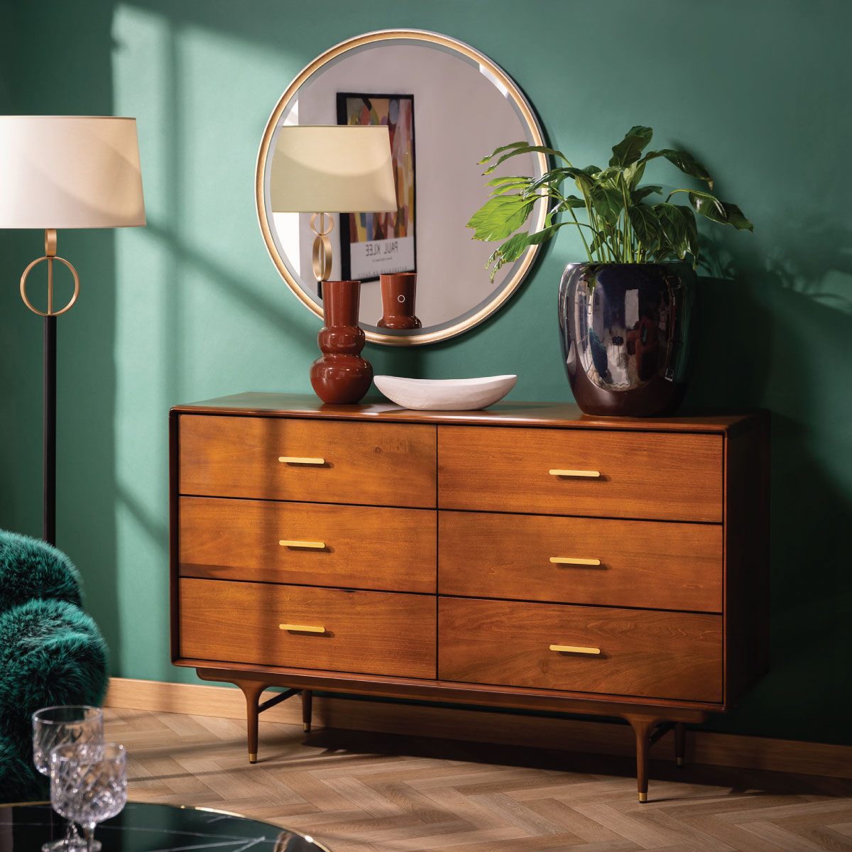 Komoda SATTA  hit 2026 w stylu mid century salon 