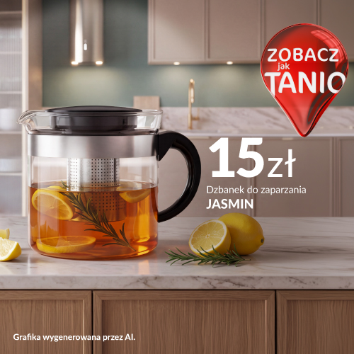 Baner promocyjny: Zobacz jak tanio dzbanek z zaparzaczem Jasmin. 