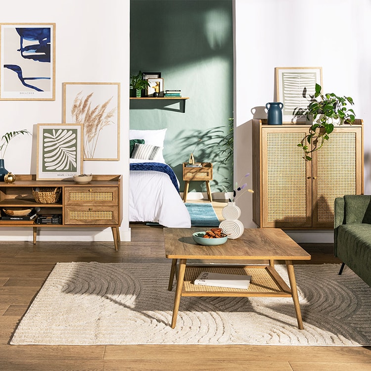 60 m² pełne stylu: aranżacja mieszkania w bloku, która urzeka sprytem i designem