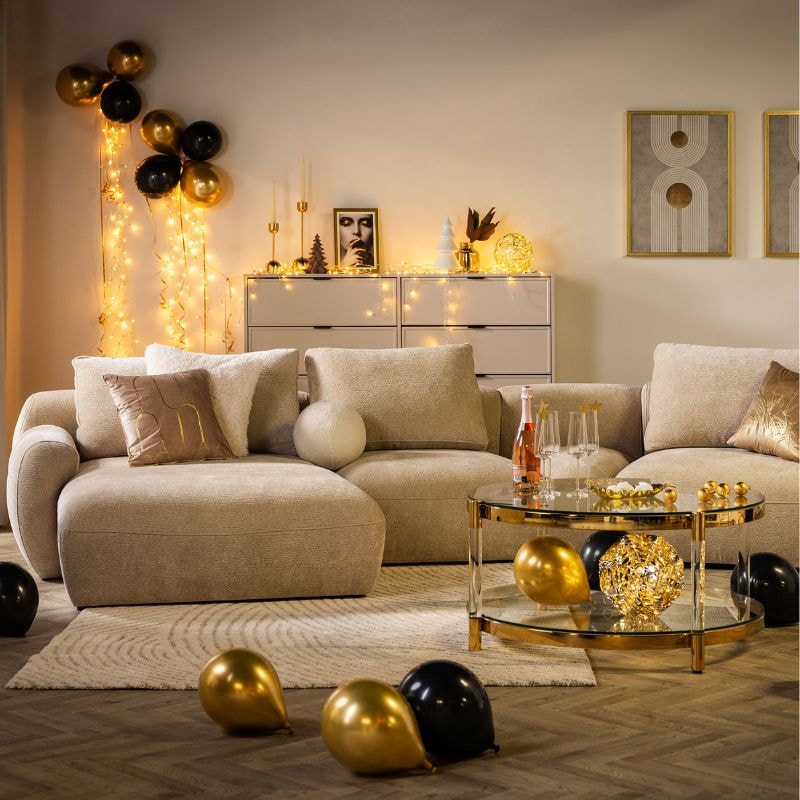 Salon w stylu karnawałowym - dekoracje