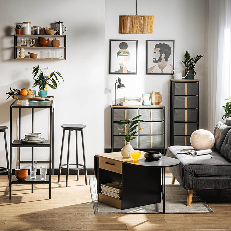 60 m² pełne stylu: aranżacja mieszkania w bloku, która urzeka sprytem i designem