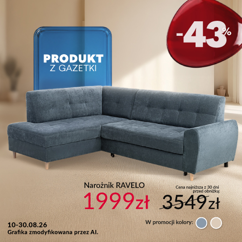 Baner promocyjny: twarz gazetki: narożnik Ravelo Baner promocyjny: twarz gazetki: narożnik Ravelo