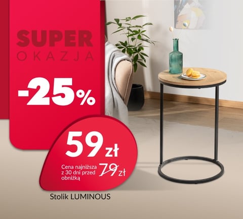 Superokazja: Stolik LUMINOUS -25%