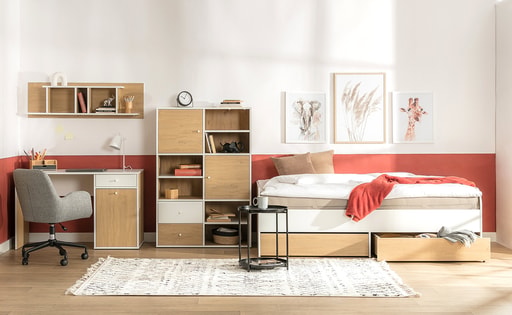 Designerski pokój młodzieżowy dla dziewczyny – unikalny azyl kreatywności z eklektycznym polotem