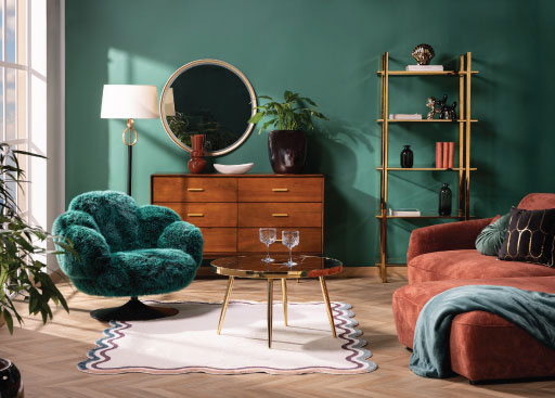 Trendy 2026: COZY MID-CENTURY MODERN - zmysłowa przytulność z efektem przyciągania spojrzeń