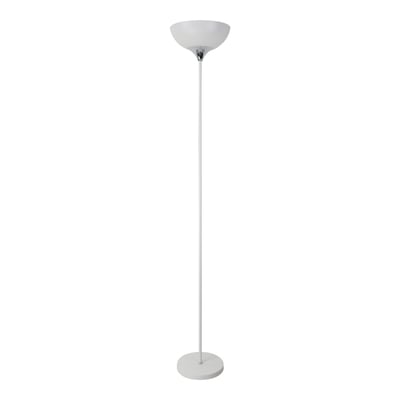 Lampa podłogowa loftowa biało-serbrna SARDA
