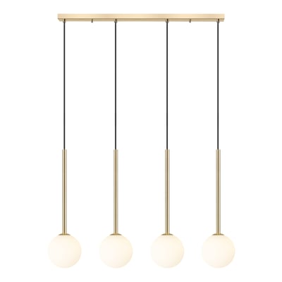 Lampa wisząca na listwie 4 kule złota ARCTURUS