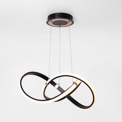 Lampa wisząca LED INDIGO czarno-złota