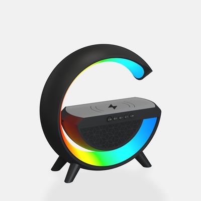 Lampa muzyczna LED RGB czarna SOLO