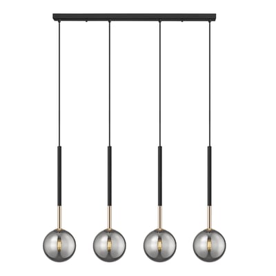 Lampa wisząca listwa kule czarno-złota ARCTURUS 3