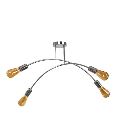 Lampa sufitowa chrom KORTE 4