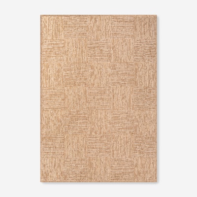 FLAT Dywan ze wzorem geometrycznym biało-beżowy 160x230 cm