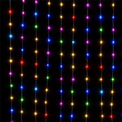 Magiczna kurtyna LED RGB 400 diod 2x2 m MAGIC LIGHTS