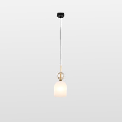 Lampa wisząca pojedyncza czarno-biała SOPHIA