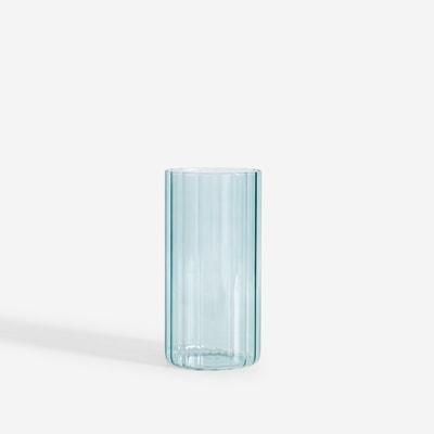Wazon ryflowany, zielony, 20 cm