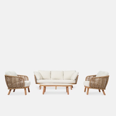 TAYLA komplet ogrodowy sofa 2 fotele i stolik