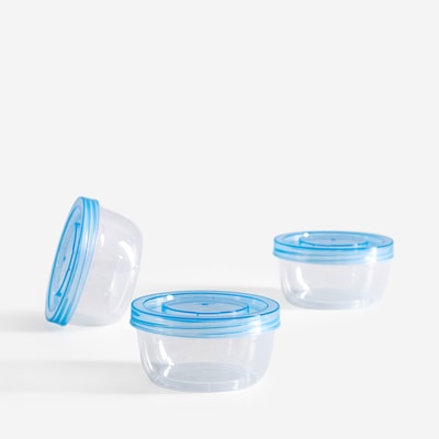 Komplet 3 pojemników zakręcanych 3x220 ml